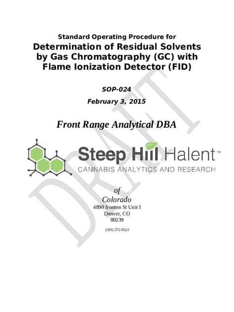 Estimation And Validation Of Residual Solvents In Marketed Doc