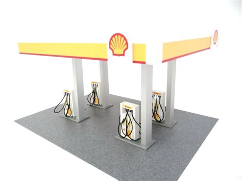 Scale 1 43 Diorama Petrol Station Gas Station Miniature Model Gasoline