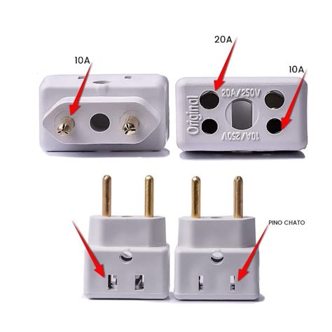 Adaptador Bob Esponja Tomada Pino Fino 10A 20A Shopee Brasil