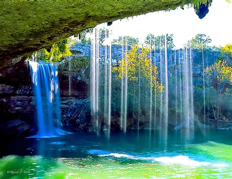 Hamilton Pool Waterfall Photograph by Rhonda Taylor - Pixels