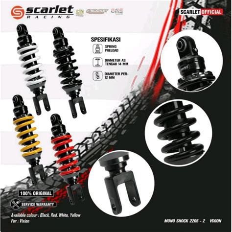 Jual Scarlet Racing Monoshock Vixion Old Vixion New R15 V2 V3