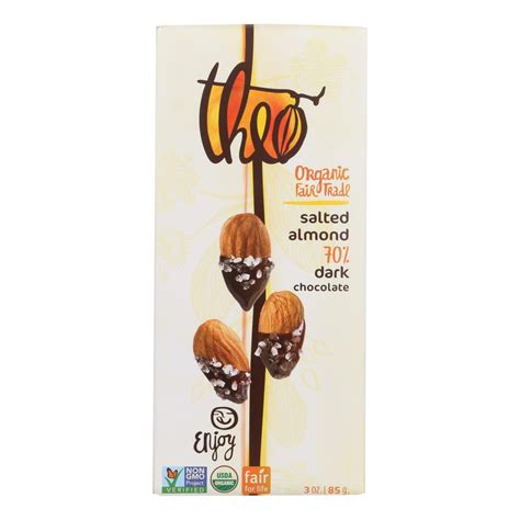 Theo Chocolate Organic Chocolate Bar Classic Dark Chocolate 70