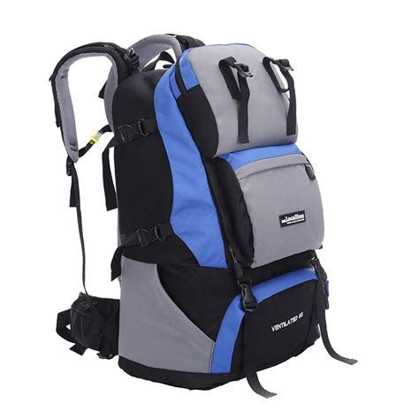 60L Camping Hiking Backpacks Outdoor Rucksack Daypack Nylon Sport Bag ...