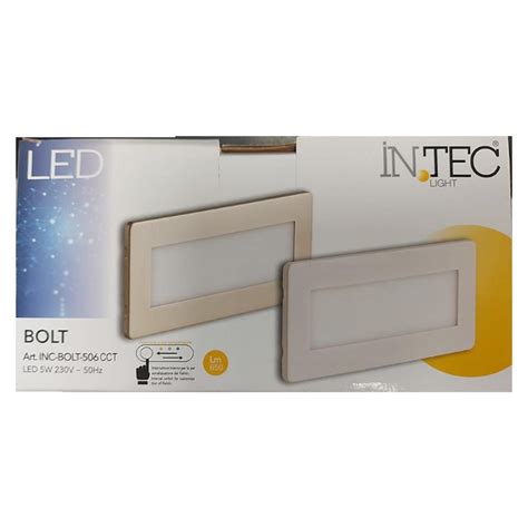 Segnapasso Led BOLT Da Incasso Bianco O Nickel 5W 300LM Tricolor IP65