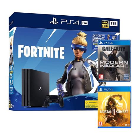 Fortnite Neo Versa Sony Playstation 4 Pro 1tb Console With Mortal