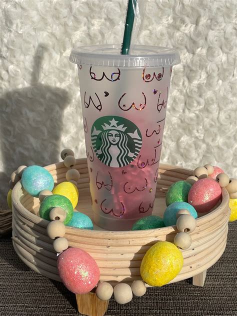Starbucks Boob Tumbler Etsy