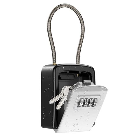 Key Safe Lock Box 4 Digit Combination Key Safe Box Waterproof