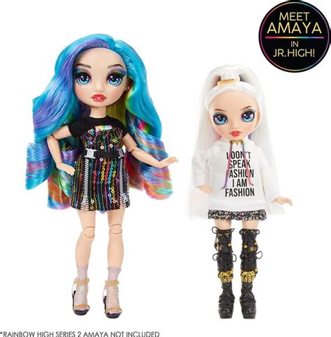 Rainbow High Junior High Doll Amaya Raine Docka Med Stilig Outfit