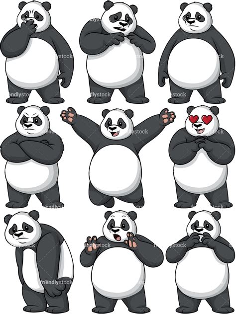 Panda Cartoon Characters