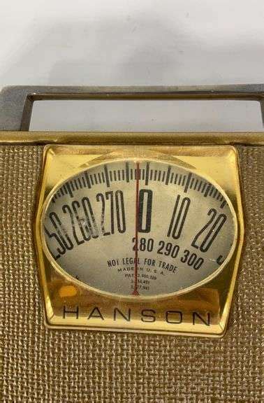 Vintage Hanson Bathroom Scale Hash Auctions