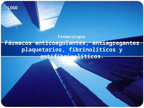 PPTX Fármacos anticoagulantes antiagregantes plaquetarios