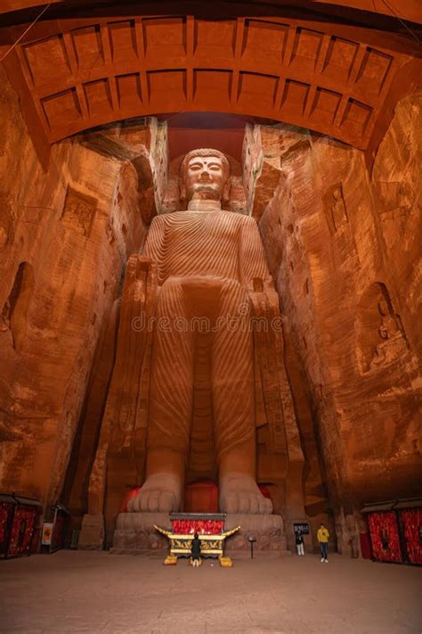 A Buddha Statue From Leshan Chengdu Sichuan China Editorial Image