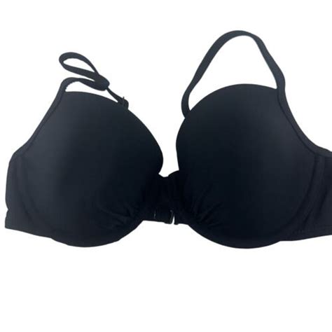 Aerie Lightly Lined Underwire Black Bikini Top Size D Nwt Ebay