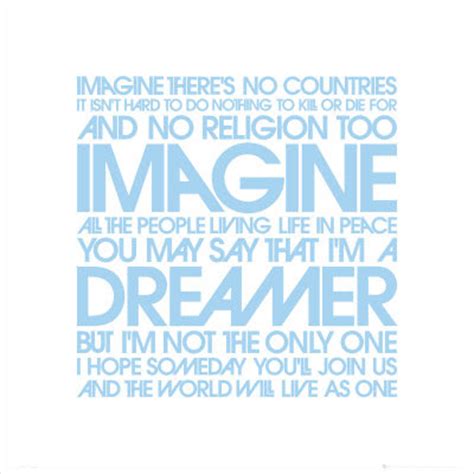 Tittenhurst Park: John Lennon: Imagine Lyrics Poster - 2009