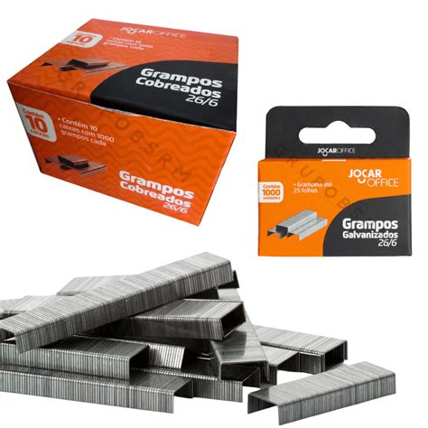 Grampo Grampeador 26 6 26 6 Grampos Galvanizados 10 Mil Unidades