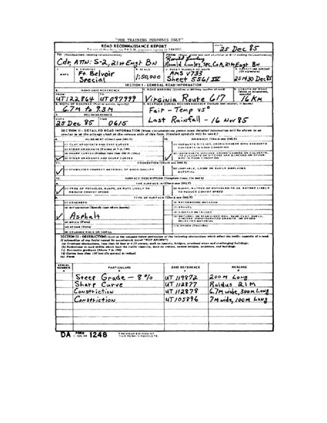 Figure 3 3 Da Form 1248 Front