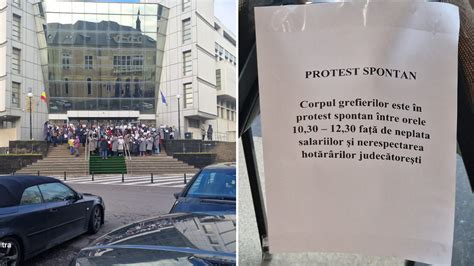 Protest Spontan Al Grefierilor Instan Ele De Judecat I Au Suspendat