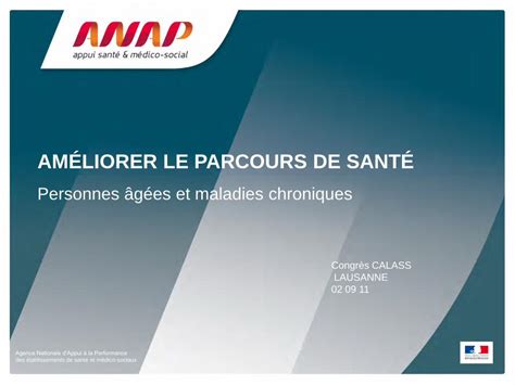 PDF AMÉLIORER LE PARCOURS DE SANTÉ alass org fileAgence Nationale d