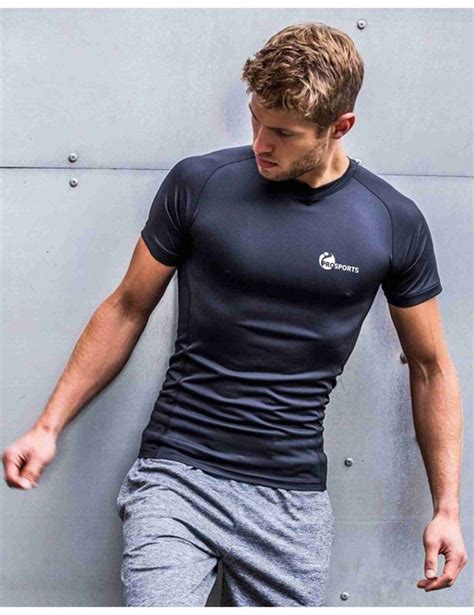 Mens Slim Fit Sports T Shirt 2 Colours Iprosports