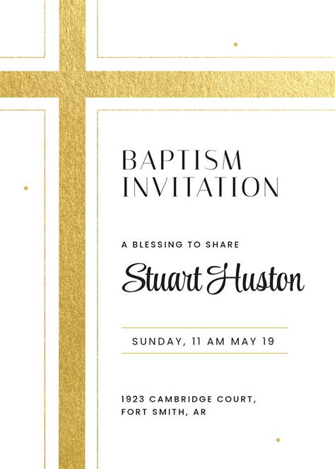 Baptism Invitation Template Collection | Renderforest