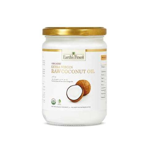 Earths Finest Organic Extra Virgin Raw Coconut Oil Ml Price In Uae