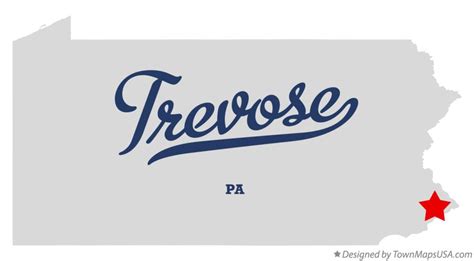 Map of Trevose, PA, Pennsylvania