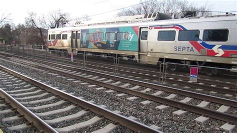 Septa Regional Rail Hd Paolithorndale Line Express Train 9559 At