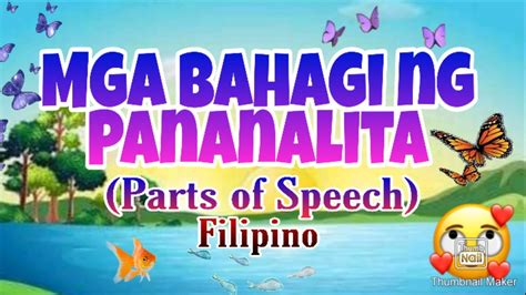 Bahagi Ng Pananalita Chart