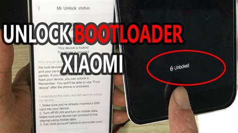 C Ch Unlock Bootloader M I I N Tho I Xiaomi Youtube