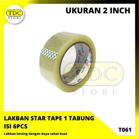 Jual GROSIR LAKBAN BENING SELOTIP ISOLASI ISOLATIP BENING STAR TAPE ISI