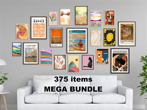 375 Printable Eclectic Wall Art Eclectic Mega Bundle Gallery Etsy