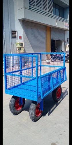 Mild Steel Material Handling Platform Trolleys For Industrial At Rs