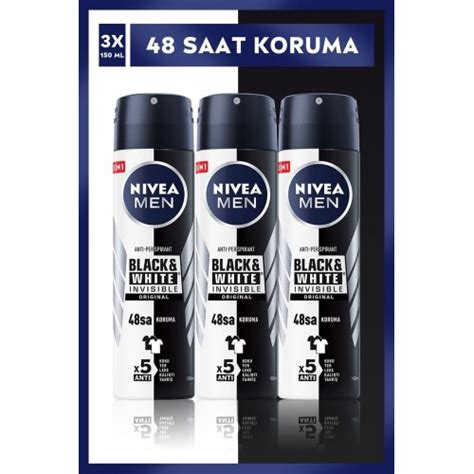 Nivea Men Black White Invisible Original Deodorant Ml X Adet