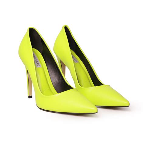 Scarpin Cecconello Verde Neon Outlet Da Mariazinha