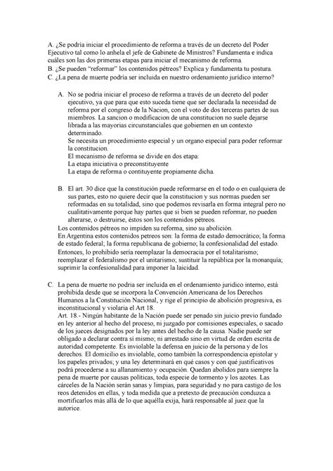 Tp1 Constitucional Trabajo De Derecho Constitucinal 1 A ¿se Podría Iniciar El Procedimiento