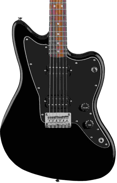 Squier Affinity Series Jazzmaster Hh Black With Indian Laurel Fingerboard Sweetwater