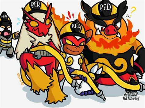 FIRE-FIGHTING POKEMON by Shirarisun on DeviantArt