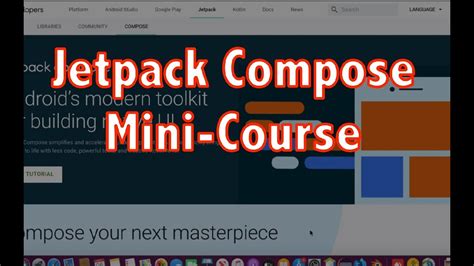 Jetpack Compose Basics Mini Course YouTube