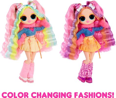 LOL OMG Sunshine Makeover Dolls Bubblegum DJ Sunrise And Switches