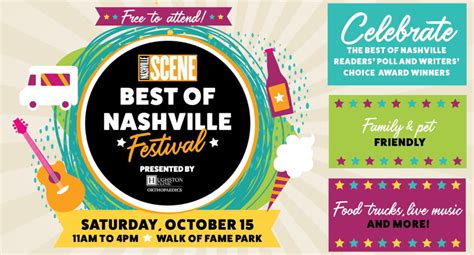 Best of Nashville Festival, Presente... | Oct 15 | Nashville Scene