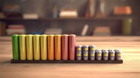 Wooden Desk Displaying Ev Batteries Depicting The Upsurge In Li Ion Electric Vehicle Battery