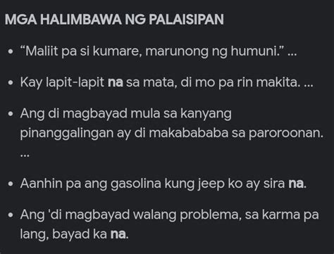 Mag Bigay Ng Na Palaisipan Brainly Ph