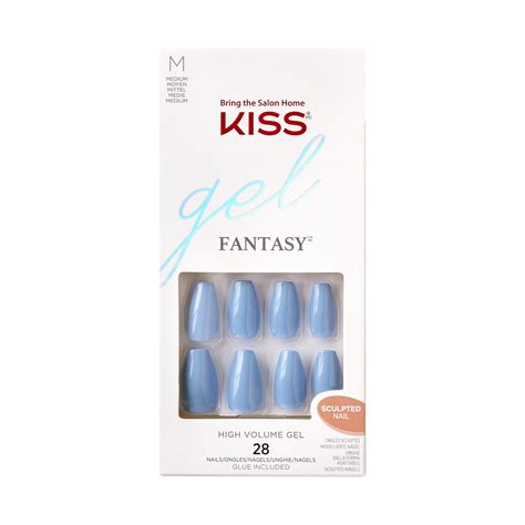 Kiss Gel Fantasy Sculpted Fake Nails Sunglasses Count Walmart