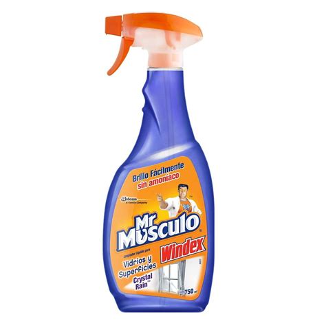 Limpiador L Quido Mr M Sculo Windex Crystal Rain Para Vidrios Y