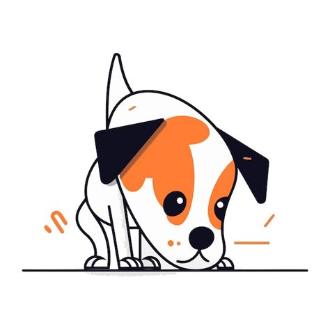 Illustration Vectorielle Du Chien Jack Russell Terrier Chien De Dessin