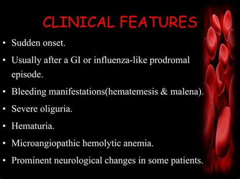 Microangiopathic hemolytic Anemia & Hemolytic Uremic Syndrome | PPT