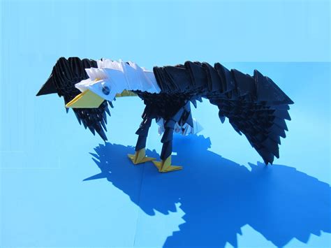 3D Origami Flying Eagle - Etsy