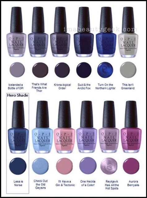 Opi Winter Colors Opi Nail Colors Nail Polish Beautiful Nails