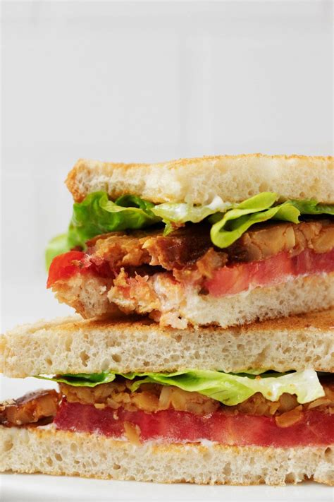 Vegan BLT Sandwich With Homemade Mayo The Full Helping