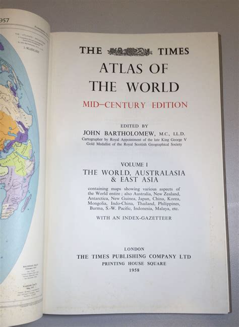 The Times Atlas Of The World Mid Century Edition Volumes I Ii Iii